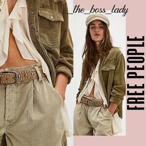Free People corduroy button down shirt XS